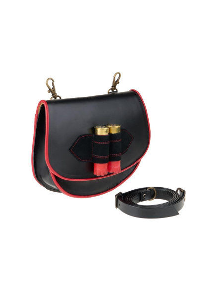 BOLSO CARTUCHO LIRIO RIBETE ROJO 3