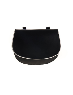 BOLSO NEGRO RIBETE PLATA 3