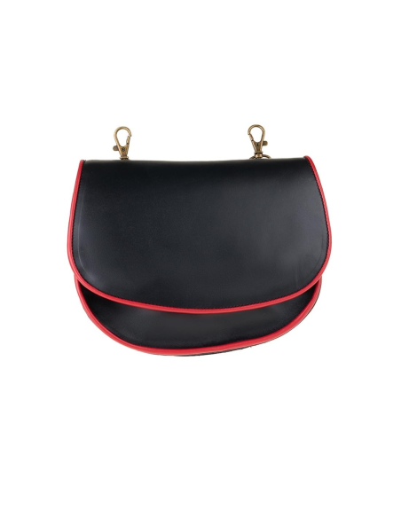 BOLSO NEGRO RIBETE ROJO 3