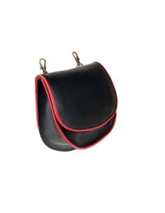 BOLSO NEGRO RIBETE ROJO 3 2