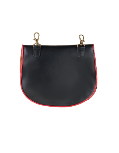 BOLSO NEGRO RIBETE ROJO 3