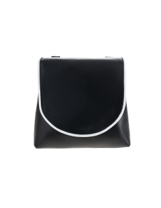 BOLSO NEGRO RIBETE BLANCO 1