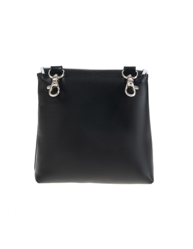 BOLSO NEGRO RIBETE BLANCO 1