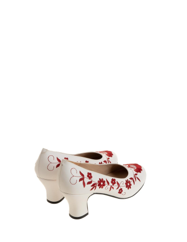 TULIPAN BLANCO BORDADO ROJO 13