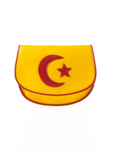 BOLSO AMARILLO LUNA Y ESTRELLA ROJA 3