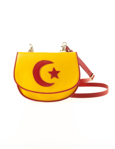 BOLSO AMARILLO LUNA Y ESTRELLA ROJA 3 2
