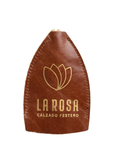 LLAVERO SOLIDARIO MARRÓN BRILLO