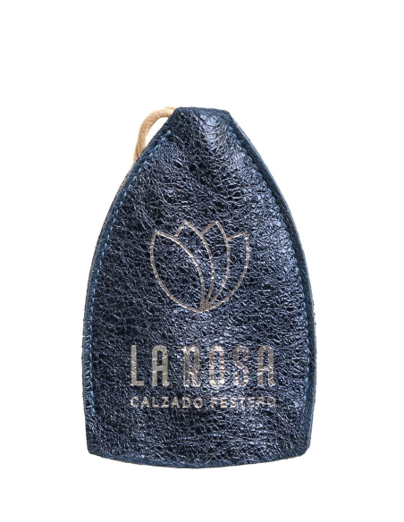 LLAVERO SOLIDARIO AZUL GLITTER