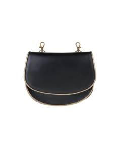 BOLSO NEGRO RIBETE ORO VIEJO 3