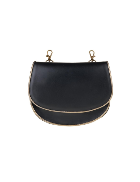 BOLSO NEGRO RIBETE ORO VIEJO 3